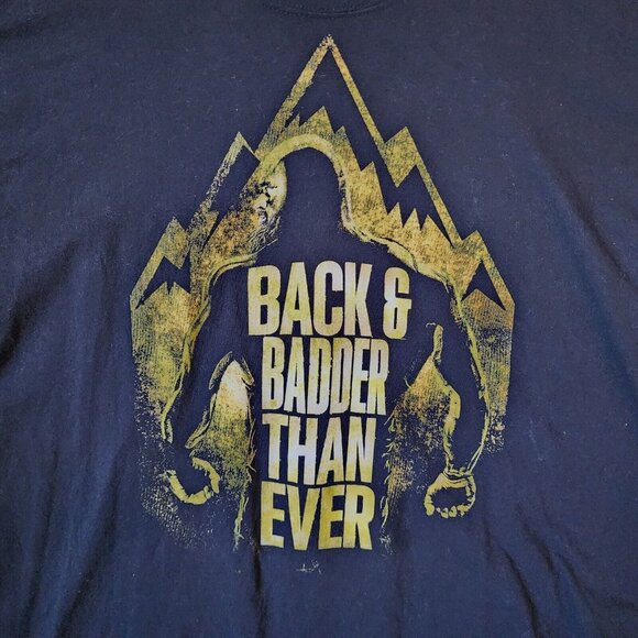 WWE Braun Strowman "Back & Badder Than Ever" Graphic Black T Shirt Size XL - Picture 5 of 11